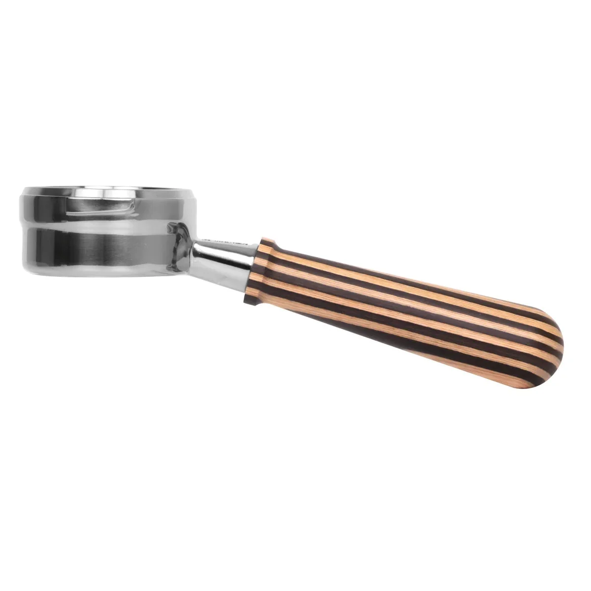 Pesado Stainless Steel Bottomless Hybrid Portafilter (5.0mm) - Black / Bronze Coffee - Image 16