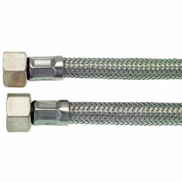3/8" F Compression x 3/8" F BSP Stainless Steel Flex Hose Filter - Image 2