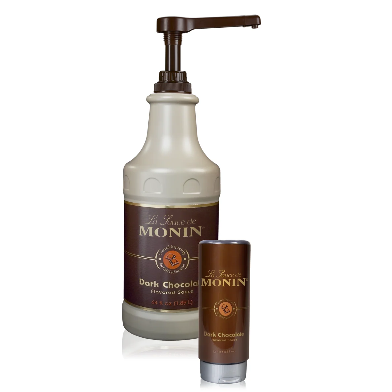 Monin Dark Chocolate Sauce - 64oz Cream