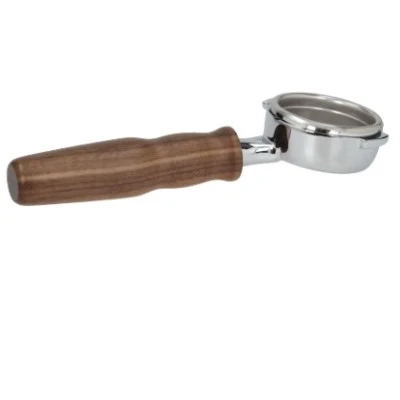 Nuova Simonelli Bottomless Portafilter with Walnut Wood Handle (After-Market) Coffee