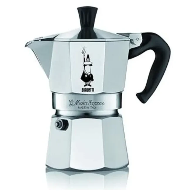 Bialetti Moka Express® Stovetop Espresso Maker - 6 cup (300ml) / Polished Coffee