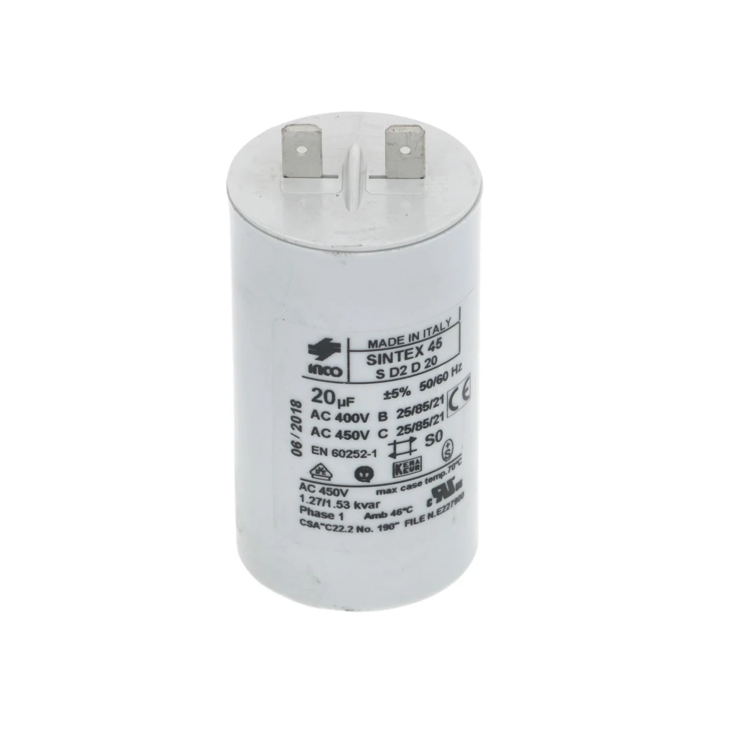 Inco Eureka 20μF Start Capacitor Grinder