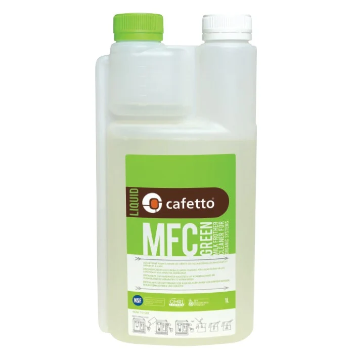 Cafetto Daily Milk Frother Cleaner (MFC) Green Bottle