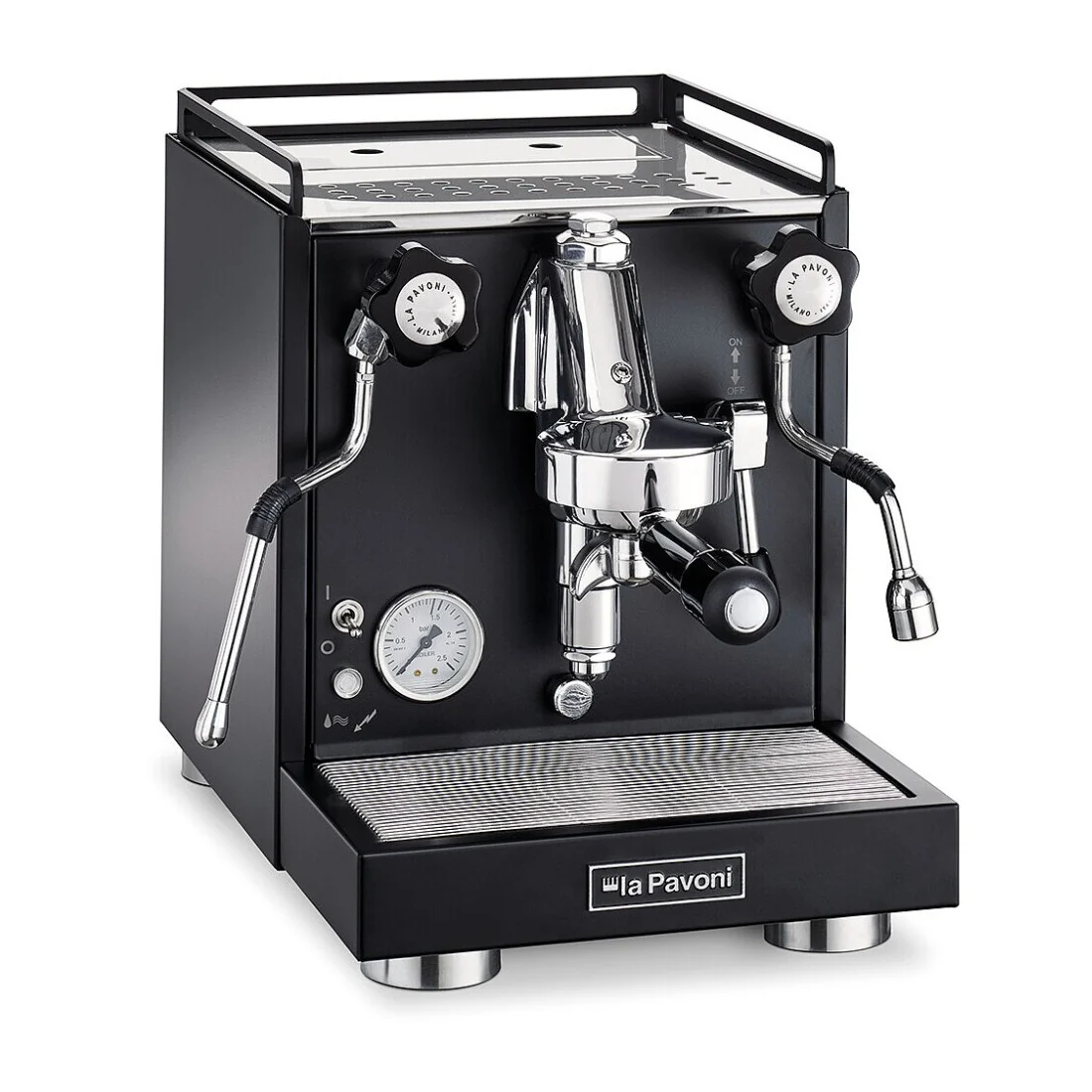 La Pavoni Cellini Classic Espresso Machine - Stainless Steel Tray - Image 4
