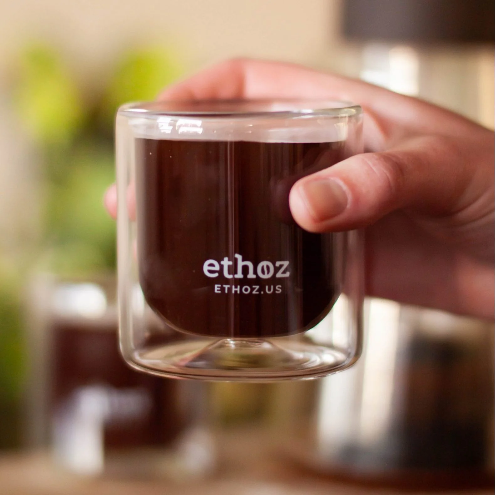 Planetary Design ethoz® Double Wall 8oz (237ml) Glass Cups - Set of 2 - Image 2