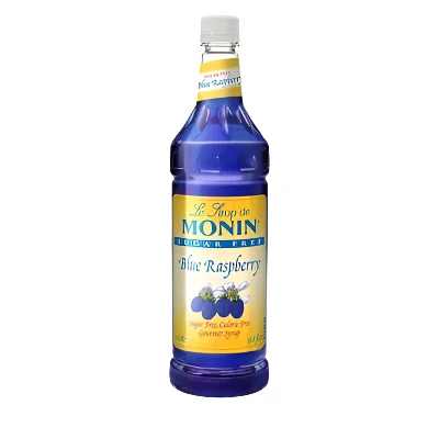 Monin Sugar Free Blue Raspberry Syrup Bottle