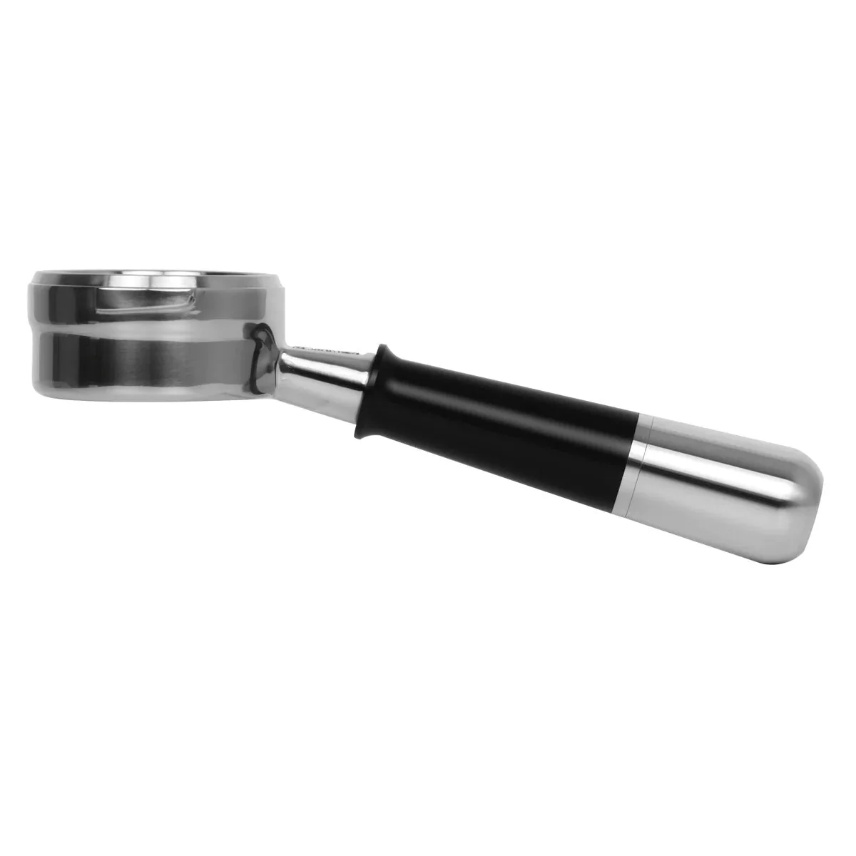 Pesado Stainless Steel Bottomless Hybrid Portafilter (5.0mm) - Black / Bronze Coffee - Image 5