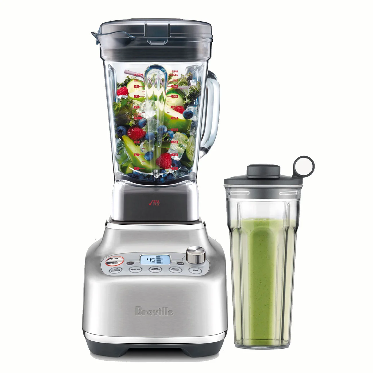 Breville Super QTM Blender - Brushed Stainless Steel Cup