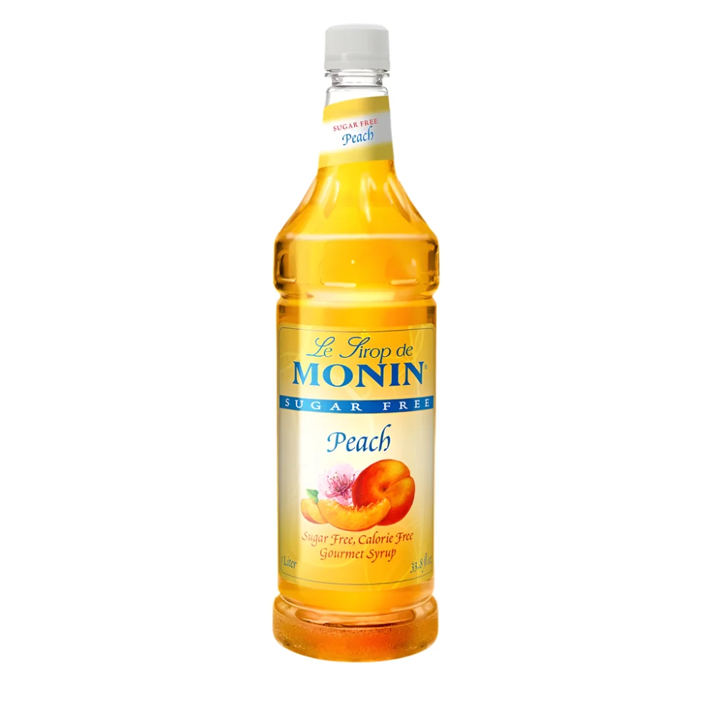 Monin Sugar Free Peach Syrup Tea