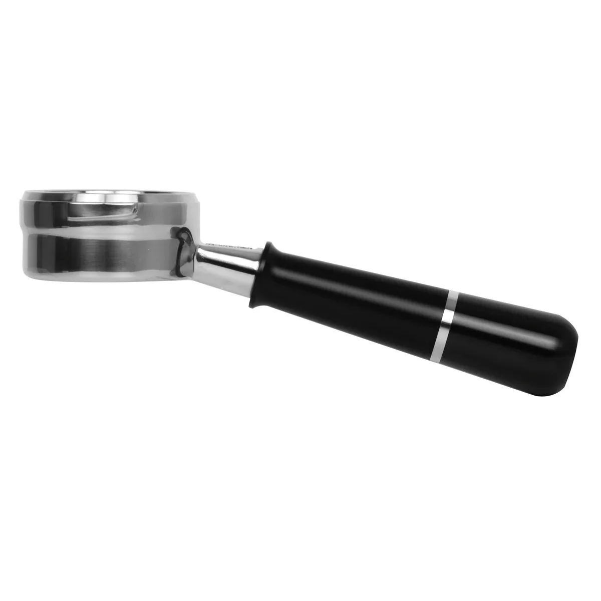 Pesado Stainless Steel Bottomless Hybrid Portafilter (5.0mm) - Black / Bronze Coffee