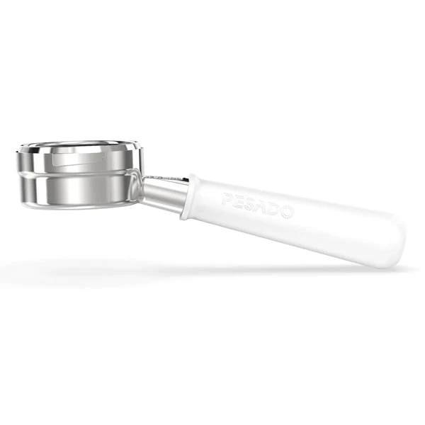 Pesado Stainless Steel Bottomless Hybrid Portafilter (5.0mm) - Black / Bronze Coffee - Image 15