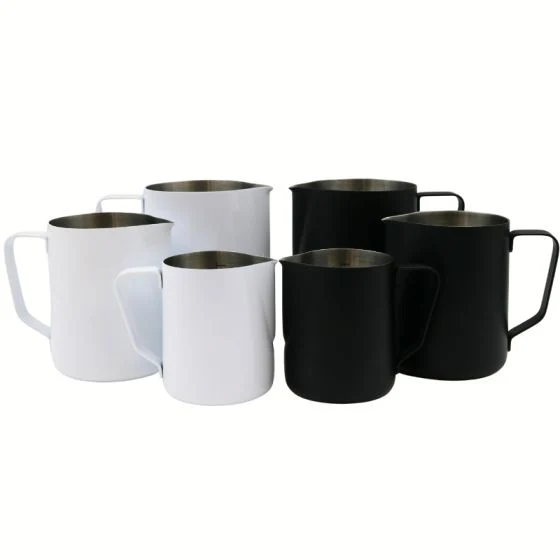 Rhino Coffee Gear Pro Stealth Milk Pitcher (12, 20, or 32oz) - 12oz / White - Image 10